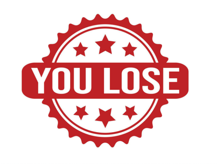 You lose image after losing